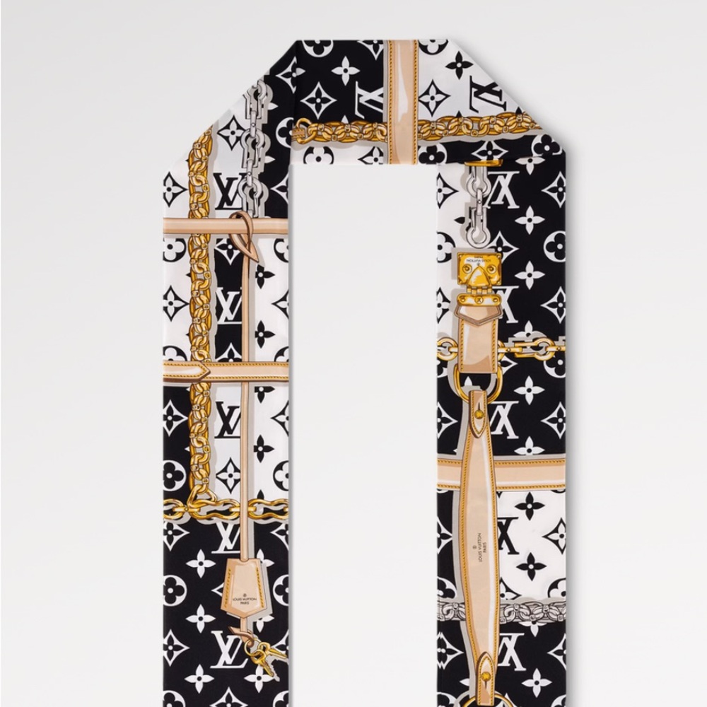 Louis Vuitton Black and White Bandeau